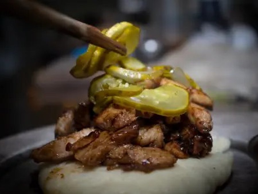 Baos de Cerdo Marinado